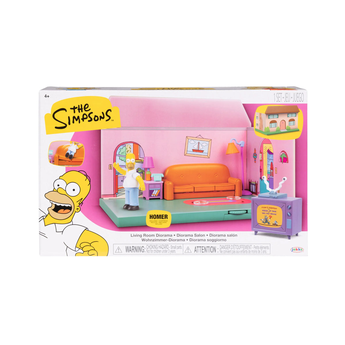 The Simpsons Living Room Playset, 2.5-Inch Scale