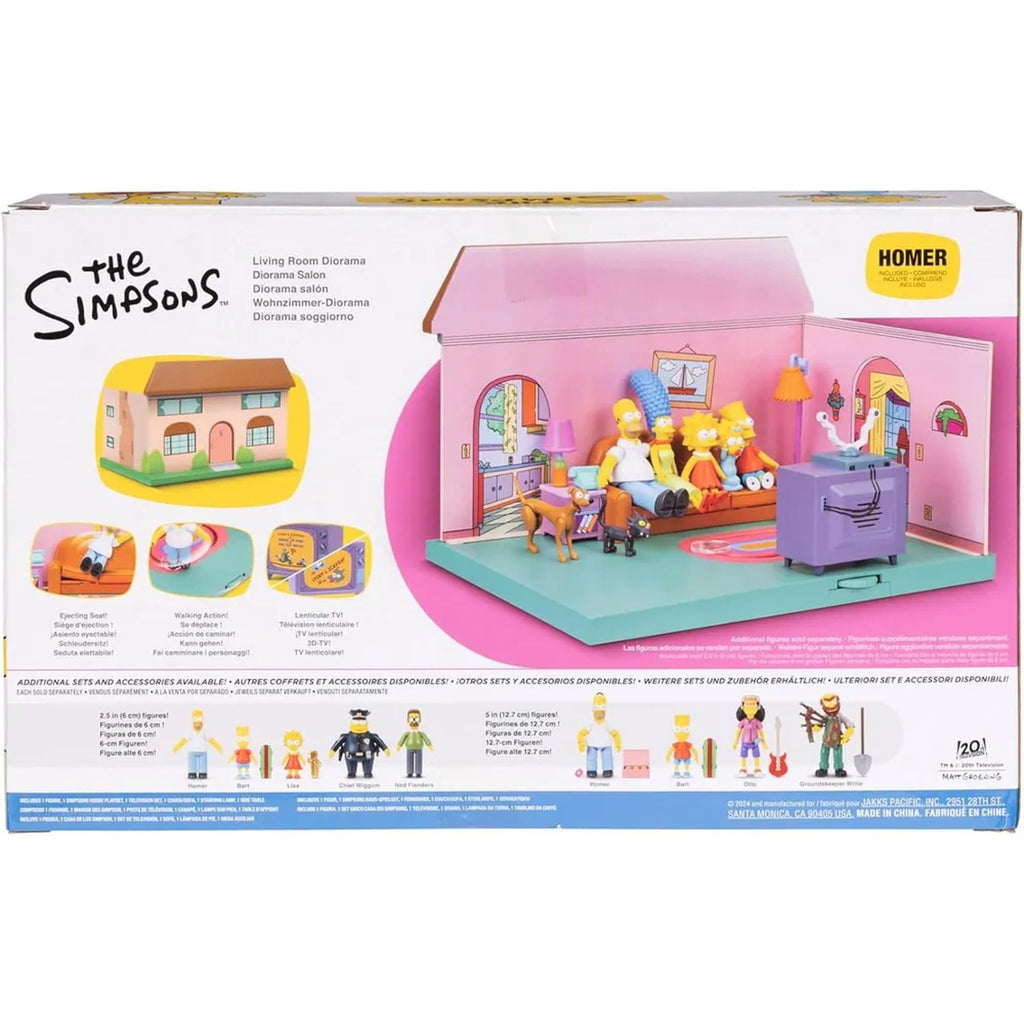The Simpsons Living Room Playset, 2.5-Inch Scale